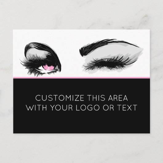Mascara oder Eyelash Business Postkarte (Vorderseite)