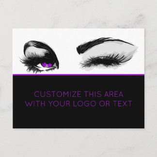 Mascara oder Eyelash Business Postkarte