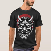 Máscara Oni/ Máscara samurai  T-Shirt (Vorderseite)
