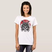 Máscara Samurai Oni / Samurai Oni Mask Women T-Shirt (Vorne ganz)