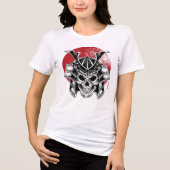 Máscara Samurai Oni / Samurai Oni Mask Women Tri-Blend Shirt (Vorderseite)