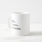 Mascara und echtes Anwesen Agent Mama Funny Kaffeetasse (Vorderseite Links)