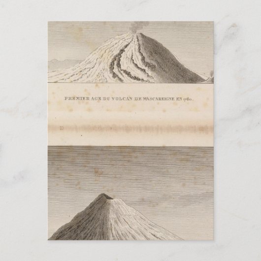 Mascareigne, Vesuve Postkarte (Vorderseite)