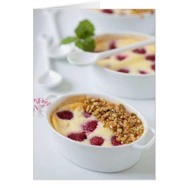 Mascarpone und Himbeere Gratins (Vorne)