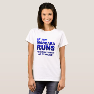 Mascera läuft lustige Übung T-Shirt