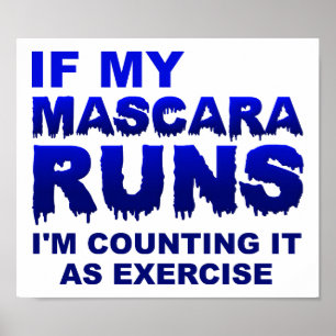 Mascera macht Übungslauf lustiger Poster