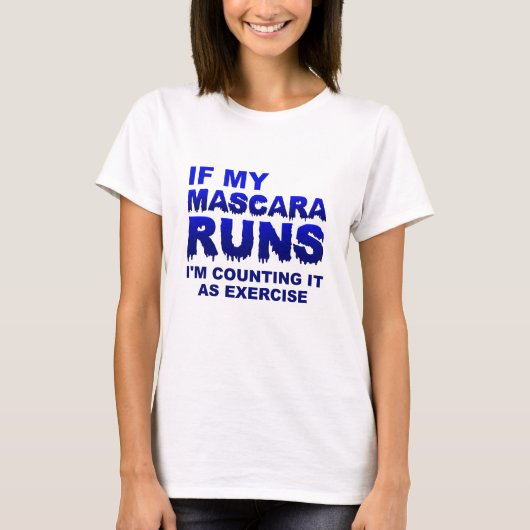 Mascera Runs Exercise Funny Tshirt (Vorderseite)