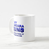 Mascera Runs Übung Funny Mug Kaffeetasse (Vorderseite Links)