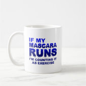 Mascera Runs Übung Funny Mug Kaffeetasse (Links)