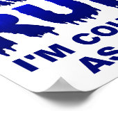 Mascera Runs Übung Funny Poster (Ecke)