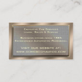 Maschen-Platten-Visitenkarte Visitenkarte (Rückseite)