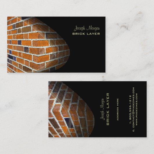 Maschen, Steinarbeiter Visitenkarten Visitenkarte (Vorne/Hinten)