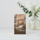 Maschen, Steinarbeiter Visitenkarten Visitenkarte (Stehend Vorderseite)