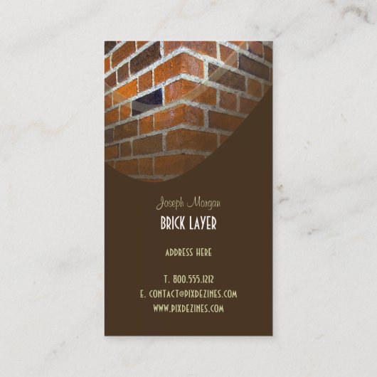 Maschen, Steinarbeiter Visitenkarten Visitenkarte (Rückseite)