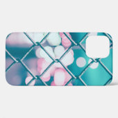 Maschendrahtzaun mit Bokeh-Lichtern Case-Mate iPhone Hülle (Rückseite (Horizontal))
