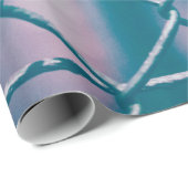 Maschendrahtzaun mit Bokeh-Lichtern Geschenkpapier (Rolleneckpunkt)