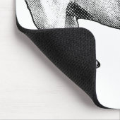 Maschennetz ruhig, Bulldogge Mousepad (Ecke)