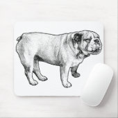 Maschennetz ruhig, Bulldogge Mousepad (Mit Mouse)