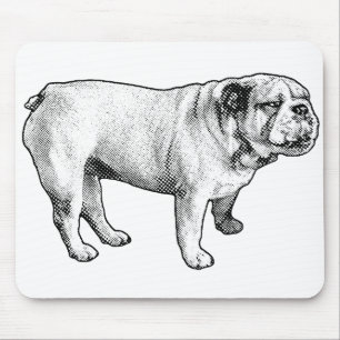Maschennetz ruhig, Bulldogge Mousepad