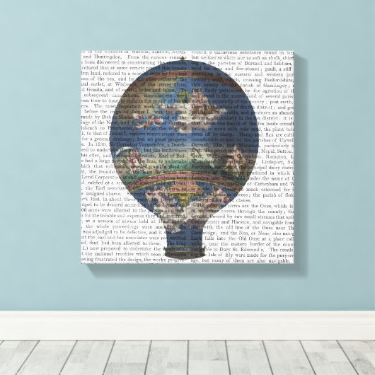 Maschine Aerostatique Heißluftballon Leinwanddruck (Insitu (Holzboden))