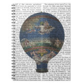 Maschine Aerostatique Heißluftballon Notizblock (Vorderseite)