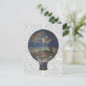 Maschine Aerostatique Heißluftballon Postkarte (Stehend Vorderseite)