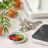 MASCHINE GLÜCKLICHES 7' SCHLITZ-MUTTER-SCHLITZ SCHLÜSSELANHÄNGER (Seite)