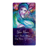 MASCHINE IN BLAU, rosa grüne Glitzern (Vorne)