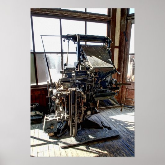 MASCHINE ZUM TYPEN VON INTERTYPEN POSTER (Vorne)