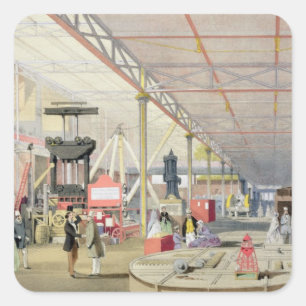 Maschinen, aus "Dickinson's Comprehensive Picture Quadratischer Aufkleber
