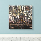 Maschinen für Dampfmaschinen Leinwanddruck (Insitu (Holzboden))