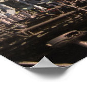 Maschinen für Dampfmaschinen Poster (Ecke)