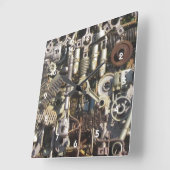 Maschinen für Dampfmaschinen Quadratische Wanduhr (Winkel)