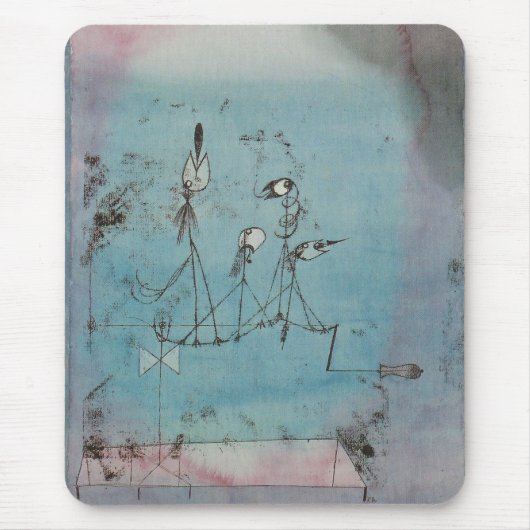 Maschinen-Mausunterlage Paul Klees Twittering Mousepad (Vorne)