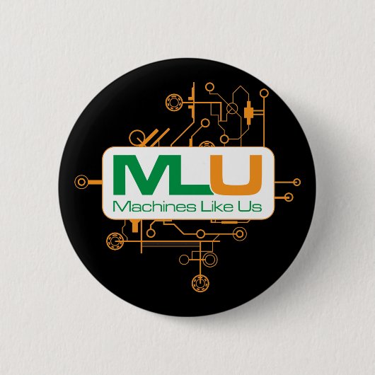 Maschinen mögen uns knöpfen button (Vorderseite)