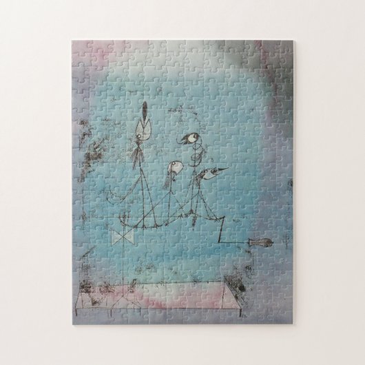 Maschinen-Puzzlespiel Paul Klees Twittering Puzzle (Vertikal)