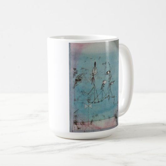 Maschinen-Tasse Pauls Klee Twittering Kaffeetasse (VorderseiteRechts)