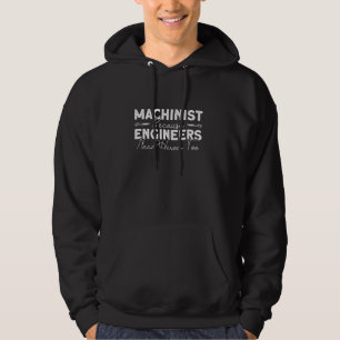 Maschinen, weil Ingenieure auch Helden brauchen - Hoodie