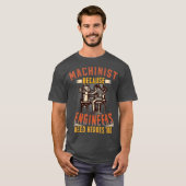 Maschinen, weil Ingenieure auch Helden brauchen T-Shirt (Vorne ganz)