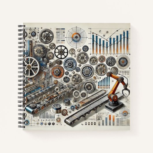 Maschinenbau: Innovation, Design und Bauen Notizblock (Vorderseite)