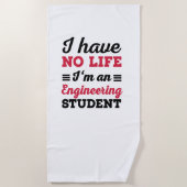 Maschinenbau Strandtuch (Vorderseite)