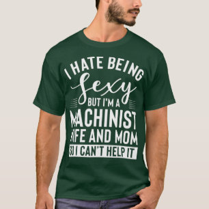 Maschinenbauer-Ehefrau Und Mutter Merch Lustig Er T-Shirt