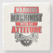 Maschinenbauer mit einem Maschinenbauingenieur Steinuntersetzer (Vorderseite)