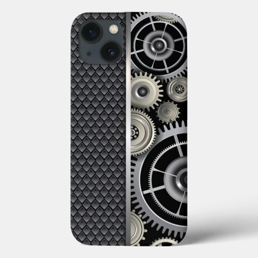 Maschinenbaugetriebe und Mesh-Muster Case-Mate iPhone Hülle (Rückseite)