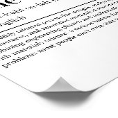 Maschinenbauingenieur - Definition für "Funny Engi Poster (Ecke)