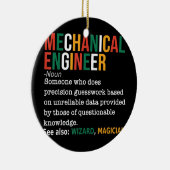 Maschinenbauingenieur Definition Noun Funny Keramik Ornament (Rechts)