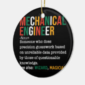 Maschinenbauingenieur Definition Noun Funny Keramik Ornament (Links)
