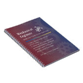Maschinenbauingenieur - Funny Definition Notizblock (Rechte Seite)