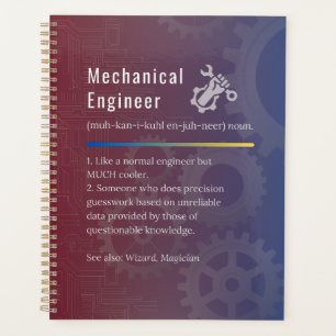 Maschinenbauingenieur - Funny Definition Planer