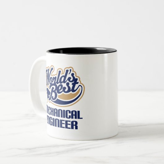 Maschinenbauingenieur-Geschenk Zweifarbige Tasse (Vorderseite Links)
